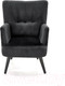 Миниатюра изображения товара Кресло мягкое Halmar Pagoni (черный)