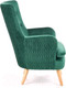 Миниатюра изображения товара Кресло мягкое Halmar Ravel (темно-зеленый/натуральный)