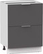 Миниатюра изображения товара Шкаф-стол кухонный Интермебель Микс Топ ШСР 850-11-600 без столешницы (графит серый)