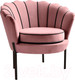 Миниатюра изображения товара Кресло мягкое Halmar Angelo (розовый/черный)