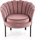 Миниатюра изображения товара Кресло мягкое Halmar Angelo (розовый/черный)