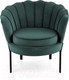 Миниатюра изображения товара Кресло мягкое Halmar Angelo (темно-зеленый/черный)