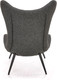 Миниатюра изображения товара Кресло мягкое Halmar Atlantis (антрацит/черный)