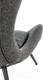 Миниатюра изображения товара Кресло мягкое Halmar Atlantis (антрацит/черный)