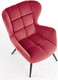 Миниатюра изображения товара Кресло мягкое Halmar Tyrion (бордовый/черный)