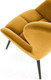 Миниатюра изображения товара Кресло мягкое Halmar Tyrion (горчичный/черный)