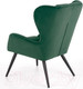 Миниатюра изображения товара Кресло мягкое Halmar Tyrion (темно-зеленый/черный)