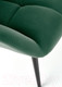 Миниатюра изображения товара Кресло мягкое Halmar Tyrion (темно-зеленый/черный)