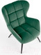 Миниатюра изображения товара Кресло мягкое Halmar Tyrion (темно-зеленый/черный)
