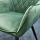 Миниатюра изображения товара Стул Signal Linea Velvet (Bluvel 78 зеленый/черный матовый)
