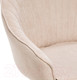Миниатюра изображения товара Стул Импэкс Leset Вайд с подлокотниками (черный/велюр бежевый)