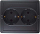 Миниатюра изображения товара Розетка Simon S15 / 1590456-038 (графит)
