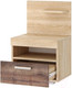 Миниатюра изображения товара Прикроватная тумба Памир Соната ТС-450 (дуб сонома/сакраменто)