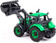 Миниатюра изображения товара Погрузчик игрушечный Полесье Прогресс Сельскохозяйственный / 94599 (инерционный, зеленый)