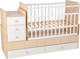 Миниатюра изображения товара Детская кровать-трансформер Фея 1100 / 0001033.161 (дуб пастельный/белый)
