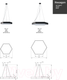 Миниатюра изображения товара Потолочный светильник ЭРА Geometria Hexagon / Б0050553