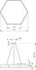 Миниатюра изображения товара Потолочный светильник ЭРА Geometria Hexagon / Б0050552