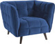Миниатюра изображения товара Кресло мягкое Signal Castello Velvet 1 (Bluvel 86, темно-синий/венге)