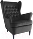 Миниатюра изображения товара Кресло мягкое Signal Harry Velvet (Bluvel 19, черный/венге)