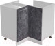 Миниатюра изображения товара Шкаф под мойку Артём-Мебель Угловой 900x900мм СН-114.93 (ДСП бетон спаркс)