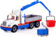 Миниатюра изображения товара Автомобиль-кран Полесье Майк с манипулятором / 94308 (белый/синий)