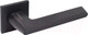 Миниатюра изображения товара Ручка дверная Аллюр АРТ Адель BL/BL 85150 (матовый черный)