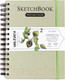 Миниатюра изображения товара Скетчбук Малевичъ Nature WaterFall / 401435 (30л, салатовый)
