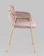 Миниатюра изображения товара Стул Stool Group Полин / FDC6085 MISTY ROSE FUT-64 (велюр розовый)