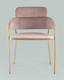 Миниатюра изображения товара Стул Stool Group Полин / FDC6085 MISTY ROSE FUT-64 (велюр розовый)
