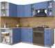 Миниатюра изображения товара Кухонный гарнитур Интерлиния Берес 1.5x2.2 левая (дуб лазурный/дуб бунратти)