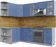 Миниатюра изображения товара Кухонный гарнитур Интерлиния Берес 1.5x2.4 левая (дуб лазурный/дуб бунратти)