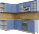 Миниатюра изображения товара Кухонный гарнитур Интерлиния Берес 1.5x2.5 левая (дуб лазурный/дуб бунратти)