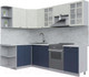 Миниатюра изображения товара Кухонный гарнитур Интерлиния Берес 1.5x2.5 левая (дуб снежный/дуб королевский/серый каспий)