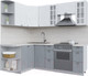 Миниатюра изображения товара Кухонный гарнитур Интерлиния Берес 1.5x2.2 левая (дуб полярный/дуб серый/травертин серый)