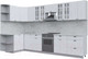 Миниатюра изображения товара Кухонный гарнитур Интерлиния Берес 1.5x3.4 левая (дуб полярный/серый каспий)