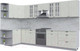 Миниатюра изображения товара Кухонный гарнитур Интерлиния Берес 1.5x3.5 левая (дуб снежный/серый каспий)