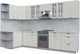 Миниатюра изображения товара Кухонный гарнитур Интерлиния Берес 1.5x3.3 левая (дуб снежный/серый каспий)