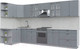 Миниатюра изображения товара Кухонный гарнитур Интерлиния Берес 1.5x3.6 левая (дуб серый/опал светлый)