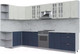 Миниатюра изображения товара Кухонный гарнитур Интерлиния Берес 1.5x3.4 левая (дуб снежный/дуб королевский/серый каспий)