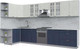 Миниатюра изображения товара Кухонный гарнитур Интерлиния Берес 1.5x3.6 левая (дуб снежный/дуб королевский/серый каспий)