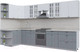 Миниатюра изображения товара Кухонный гарнитур Интерлиния Берес 1.5x3.5 левая (дуб полярный/дуб серый/травертин серый)
