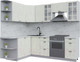 Миниатюра изображения товара Кухонный гарнитур Интерлиния Берес 1.7x2.4 левая (дуб снежный/серый каспий)