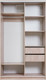 Миниатюра изображения товара Шкаф-купе Рэйгрупп 120 SSX Elgon РГ-06.06 (сосна натуральная/хром)