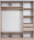 Миниатюра изображения товара Шкаф-купе Рэйгрупп 233 SSX Elgon РГ-01.01 (сосна натуральная/хром)