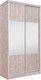 Миниатюра изображения товара Шкаф-купе Рэйгрупп 120 SSX Elgon РГ-06.01 (сосна натуральная/хром)