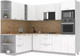 Миниатюра изображения товара Кухонный гарнитур Интерлиния Мила Лайт 1.88x2.6 левая (белый платинум/белый платинум/дуб бунратти)