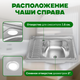 Миниатюра изображения товара Мойка кухонная Saniteco 5060 R