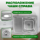 Миниатюра изображения товара Мойка кухонная Saniteco 8060S-R (с сифоном)