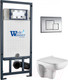 Миниатюра изображения товара Унитаз подвесной с инсталляцией WeltWasser Marberg 507 + Kehlbach 004 GL-WT + Mar 507 SE
