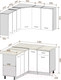 Миниатюра изображения товара Кухонный гарнитур Кортекс-мебель Корнелия Лира 1.5x1.3 (капучино/оникс/марсель)